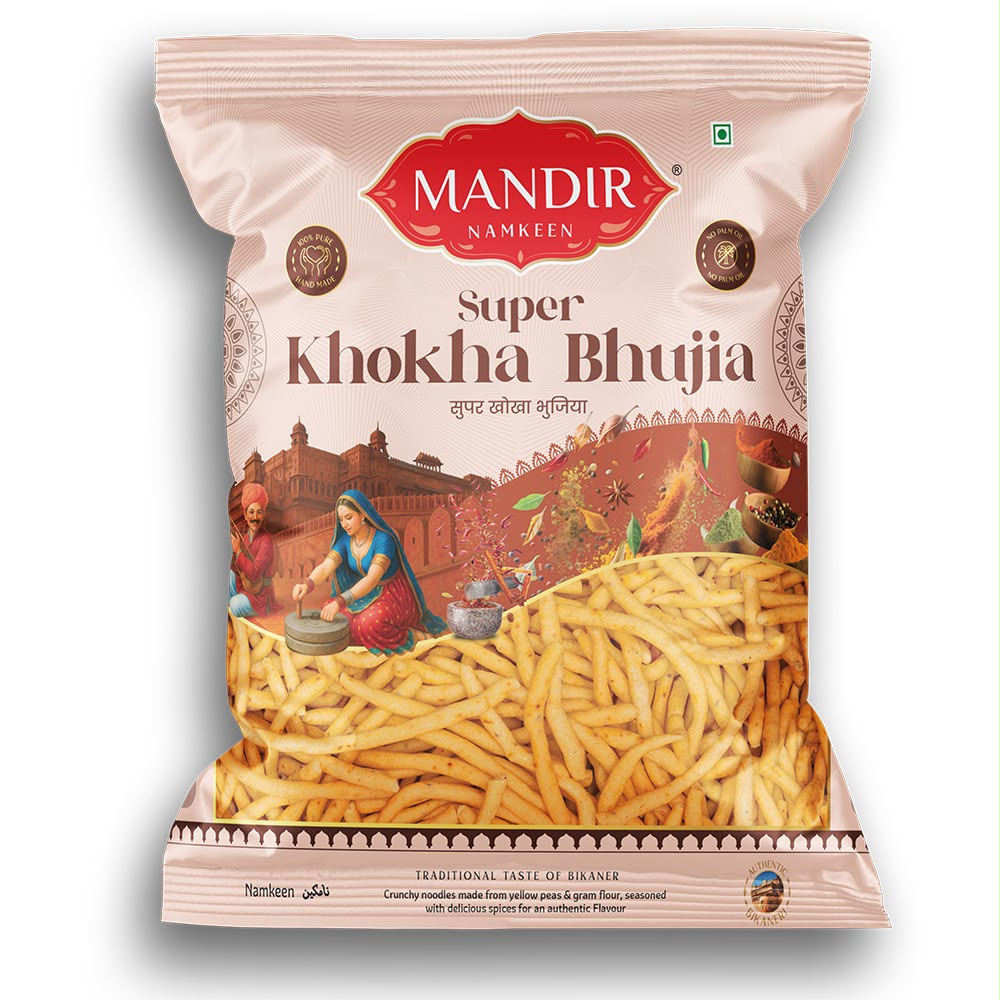 Mandir Namkeen Super Khokha Bhujia 400gm